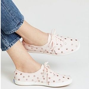 Kate Spade Keds Dancing Dot Pink Polka Dot Sneakers Size 10